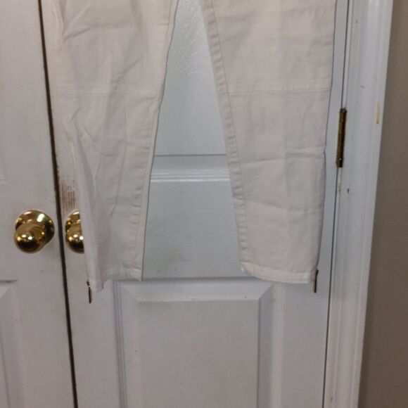 MICHAEL Michaels Kors white cropped zipper jeans Sz 10 - Picture 2 of 5